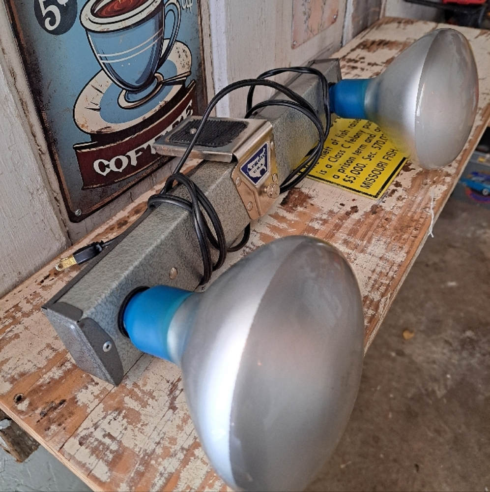 Vintage Silver Dual-Bulb Camera Flash